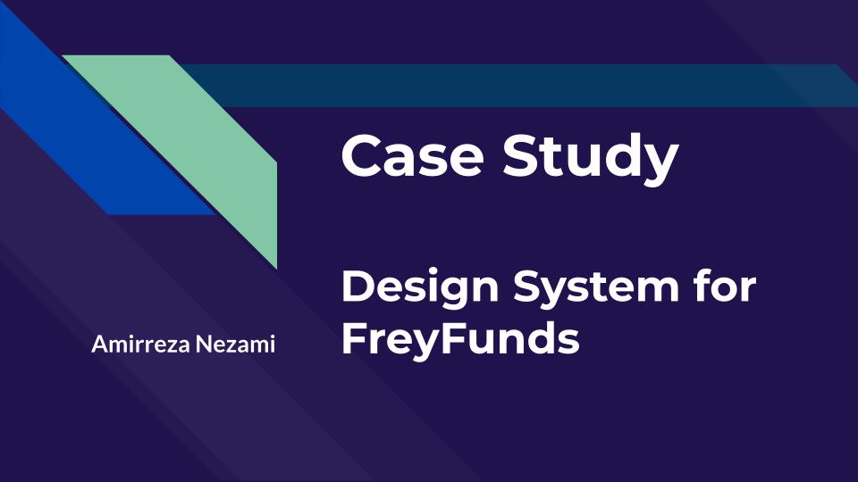 Design System for FreyFunds